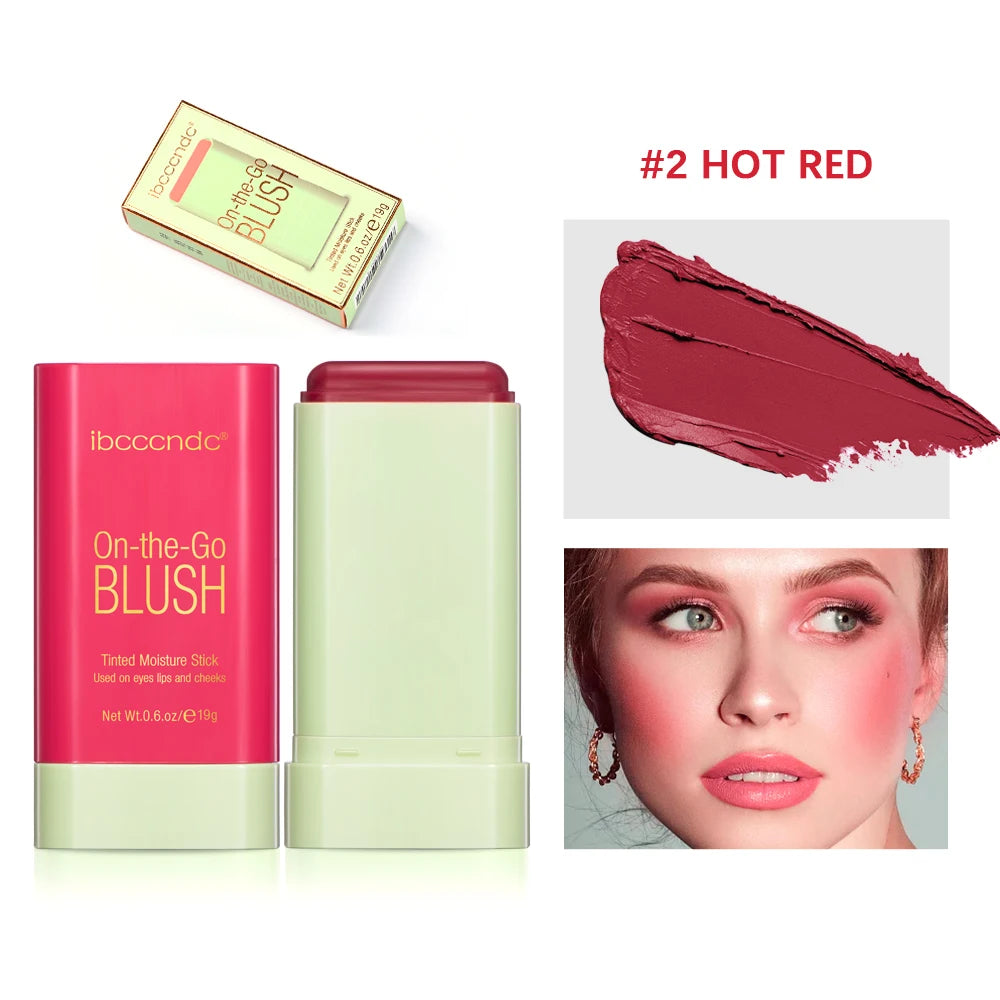 3-in-1 On-the-Go Blush Stick - Tinted Moisture Stick for Cheeks, Lips & Eyes (19g)