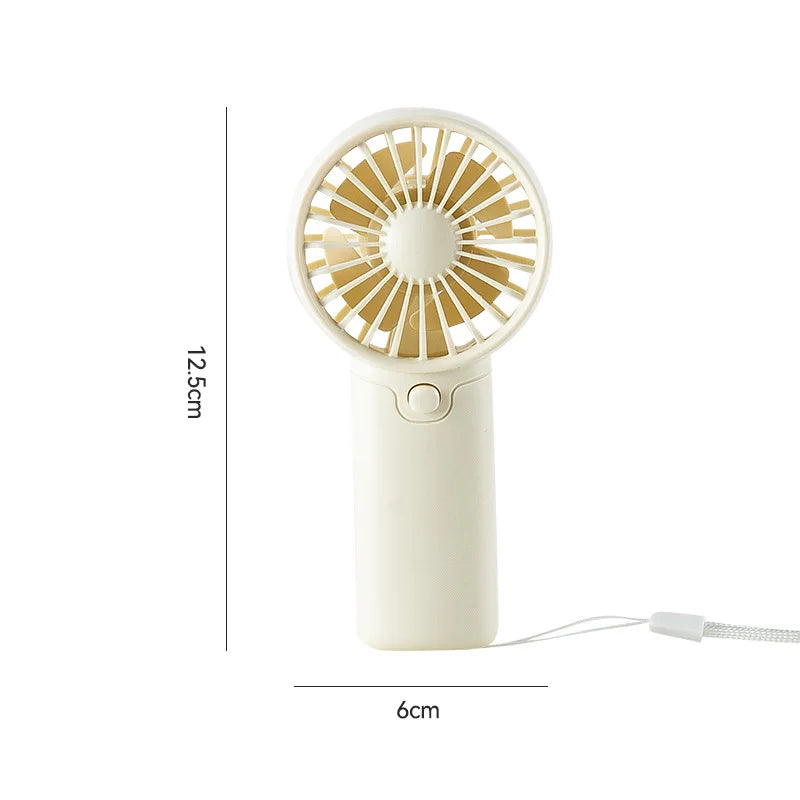 Portable Handheld Mini Turbo Fan – USB Rechargeable Personal Cooling Fan