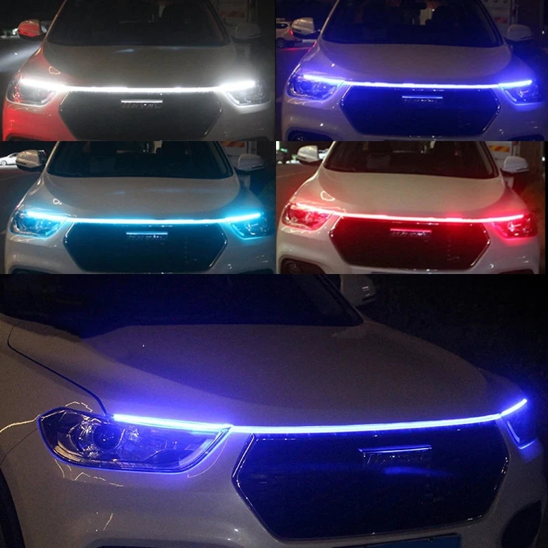 Dynamic LED Car Hood Light Strip - Universal 12V