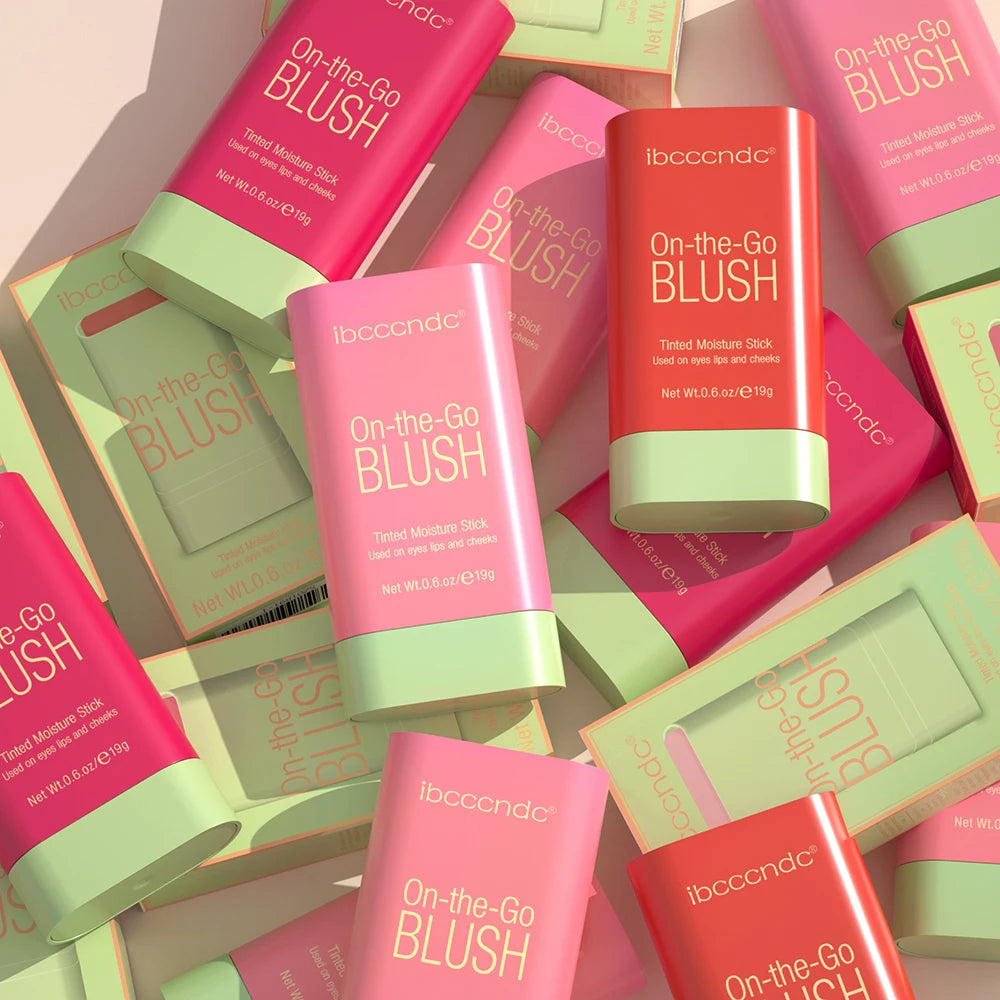 3-in-1 On-the-Go Blush Stick - Tinted Moisture Stick for Cheeks, Lips & Eyes (19g)