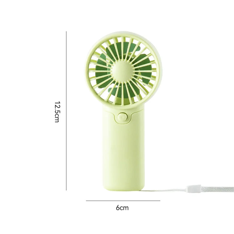 Portable Handheld Mini Turbo Fan – USB Rechargeable Personal Cooling Fan