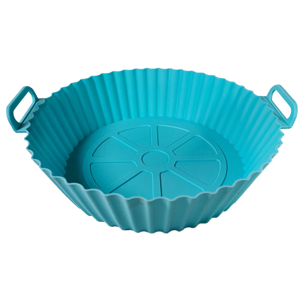 Silicone Air Fryer Liners Pot,Airfryer Basket Cooking Gadgets ,Reusable Baking Tray Non-stick Pizza Pan Oven Kitchen Accessories