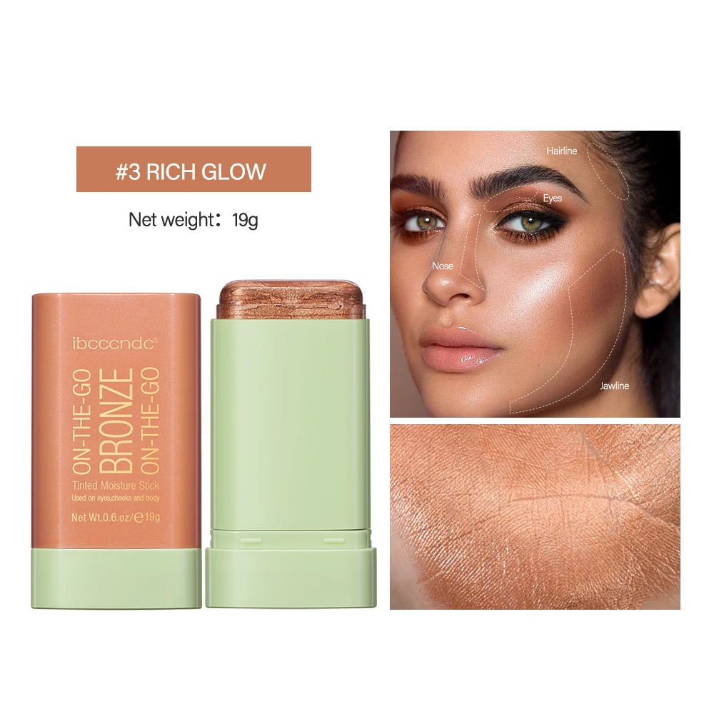 3-in-1 On-the-Go Blush Stick - Tinted Moisture Stick for Cheeks, Lips & Eyes (19g)