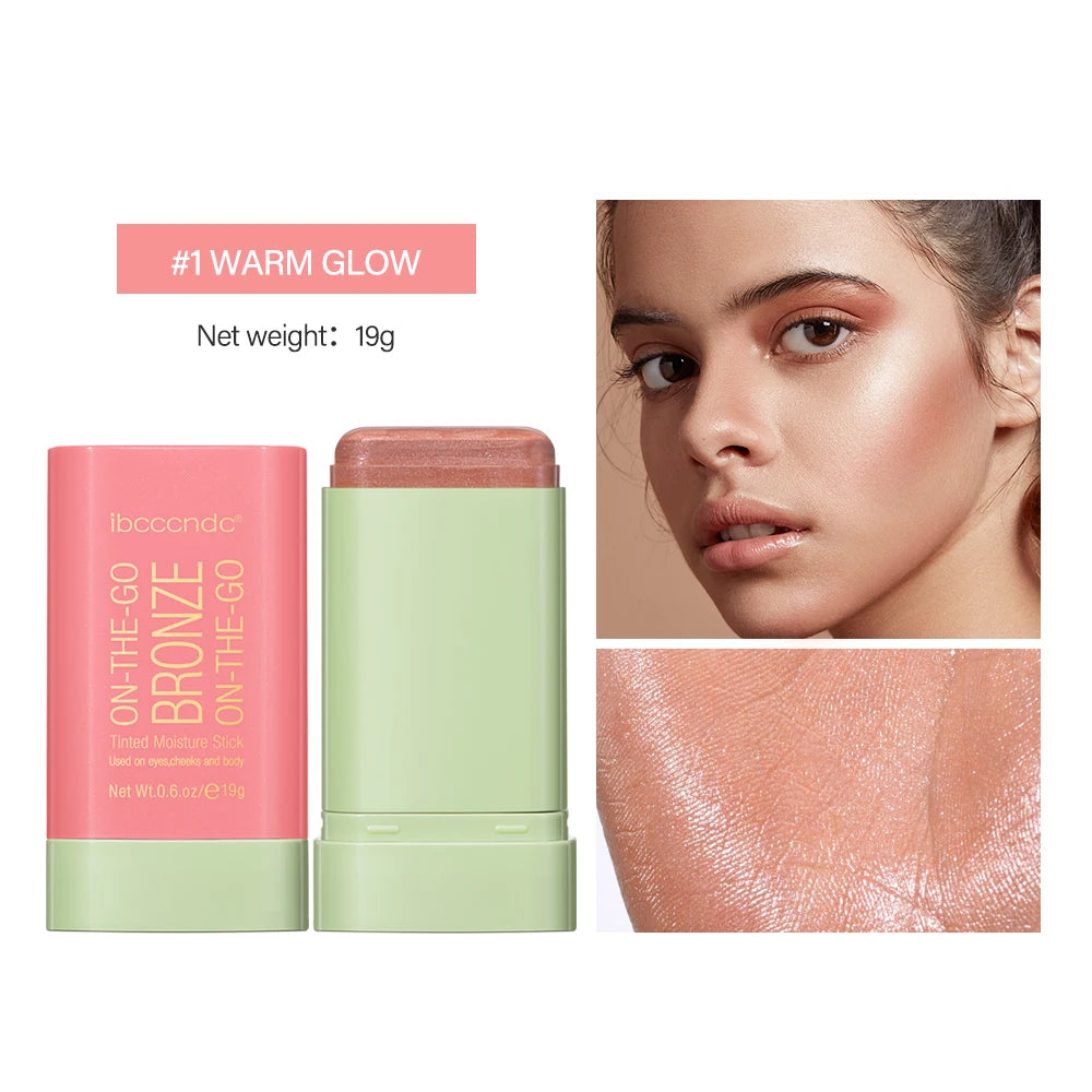 3-in-1 On-the-Go Blush Stick - Tinted Moisture Stick for Cheeks, Lips & Eyes (19g)