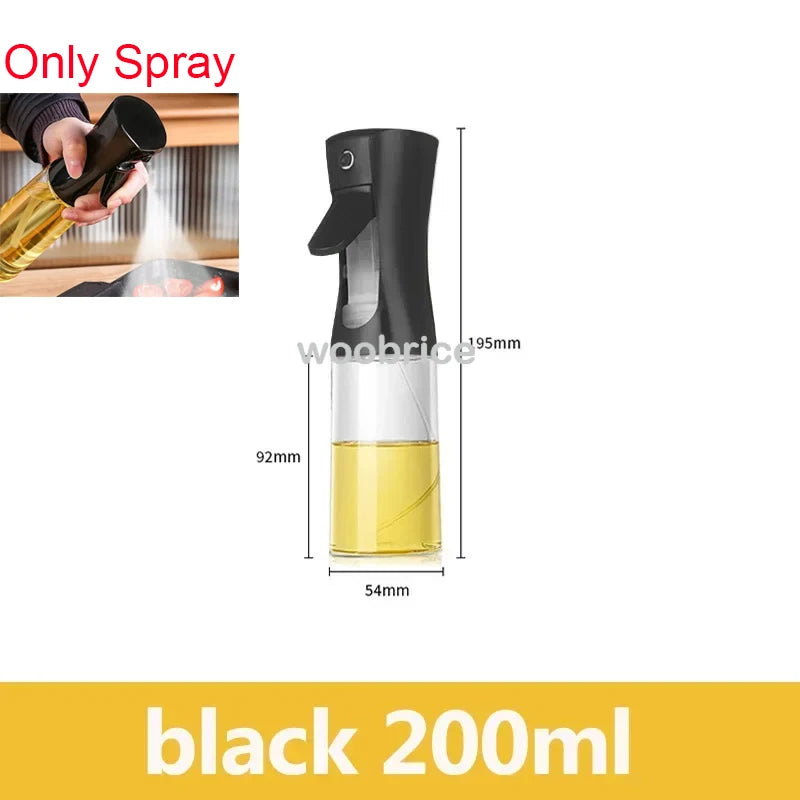 2-in-1 Glass Oil Sprayer & Dispenser Bottle - Dual Function Cooking Oil Dispenser for Kitchen & BBQ