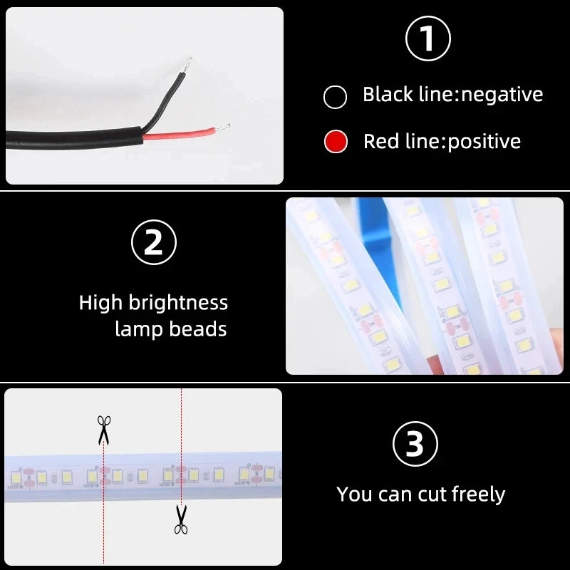 Dynamic LED Car Hood Light Strip - Universal 12V