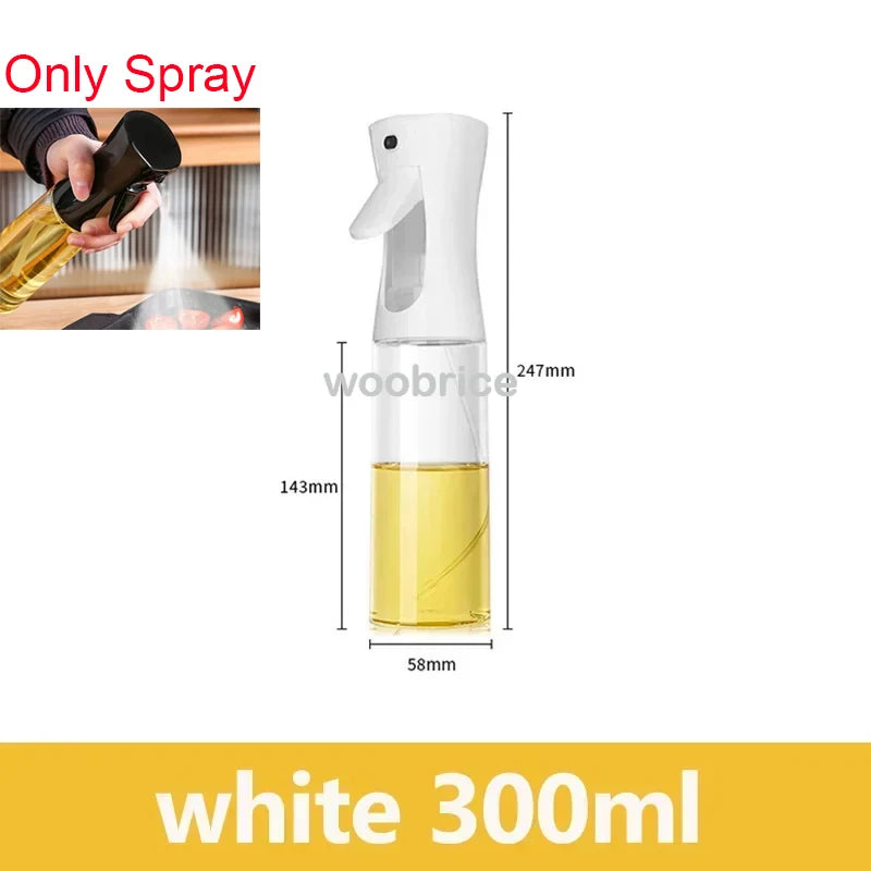 2-in-1 Glass Oil Sprayer & Dispenser Bottle - Dual Function Cooking Oil Dispenser for Kitchen & BBQ