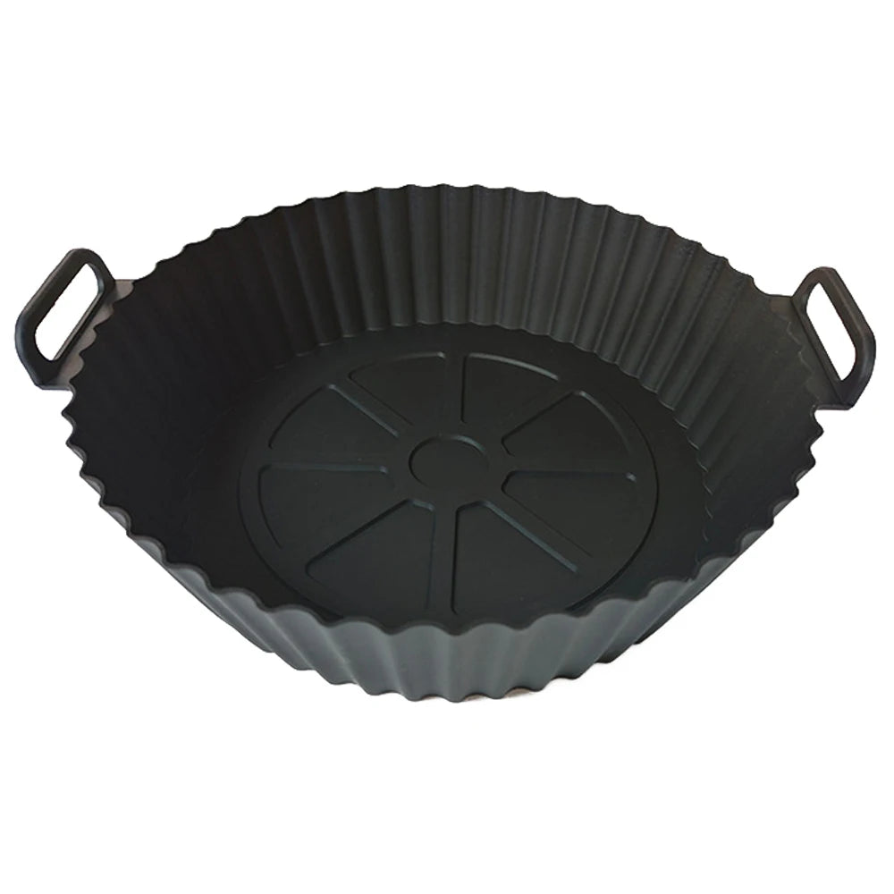Silicone Air Fryer Liners Pot,Airfryer Basket Cooking Gadgets ,Reusable Baking Tray Non-stick Pizza Pan Oven Kitchen Accessories
