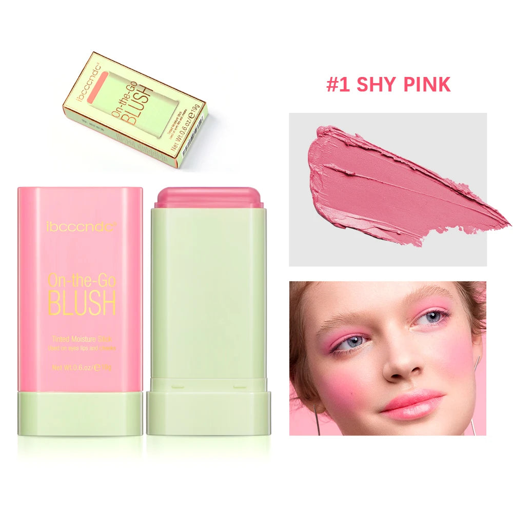 3-in-1 On-the-Go Blush Stick - Tinted Moisture Stick for Cheeks, Lips & Eyes (19g)