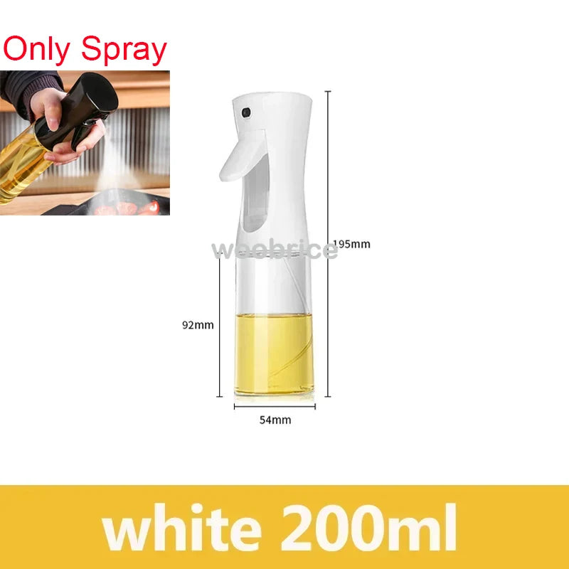 2-in-1 Glass Oil Sprayer & Dispenser Bottle - Dual Function Cooking Oil Dispenser for Kitchen & BBQ