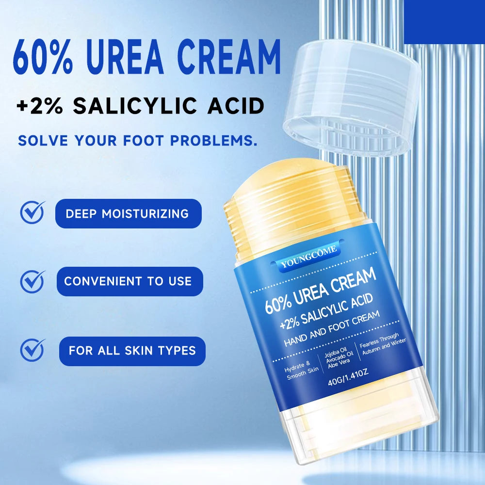 60% Urea Cream Stick with Salicylic Acid - Cracked Heel & Dry Hand Care Stick