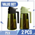 2-in-1 Glass Oil Sprayer & Dispenser Bottle - Dual Function Cooking Oil Dispenser for Kitchen & BBQ
