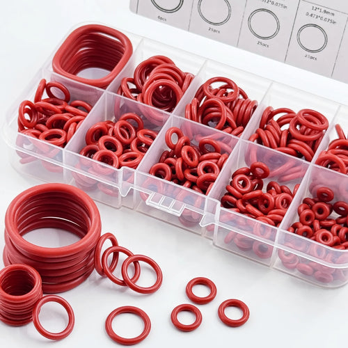 351-Piece Universal Silicone O-Ring Assortment Kit - Multi-Size Sealing Washers